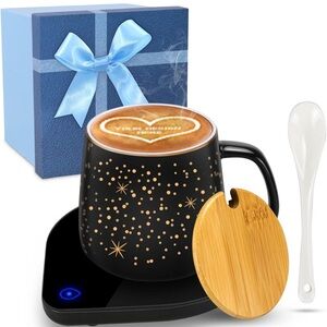 Coffee warmer with mug set